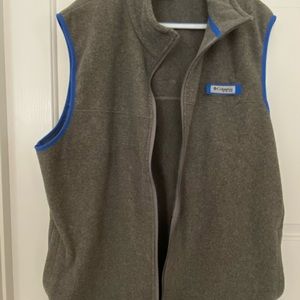 Columbia Grey vest with blue piping